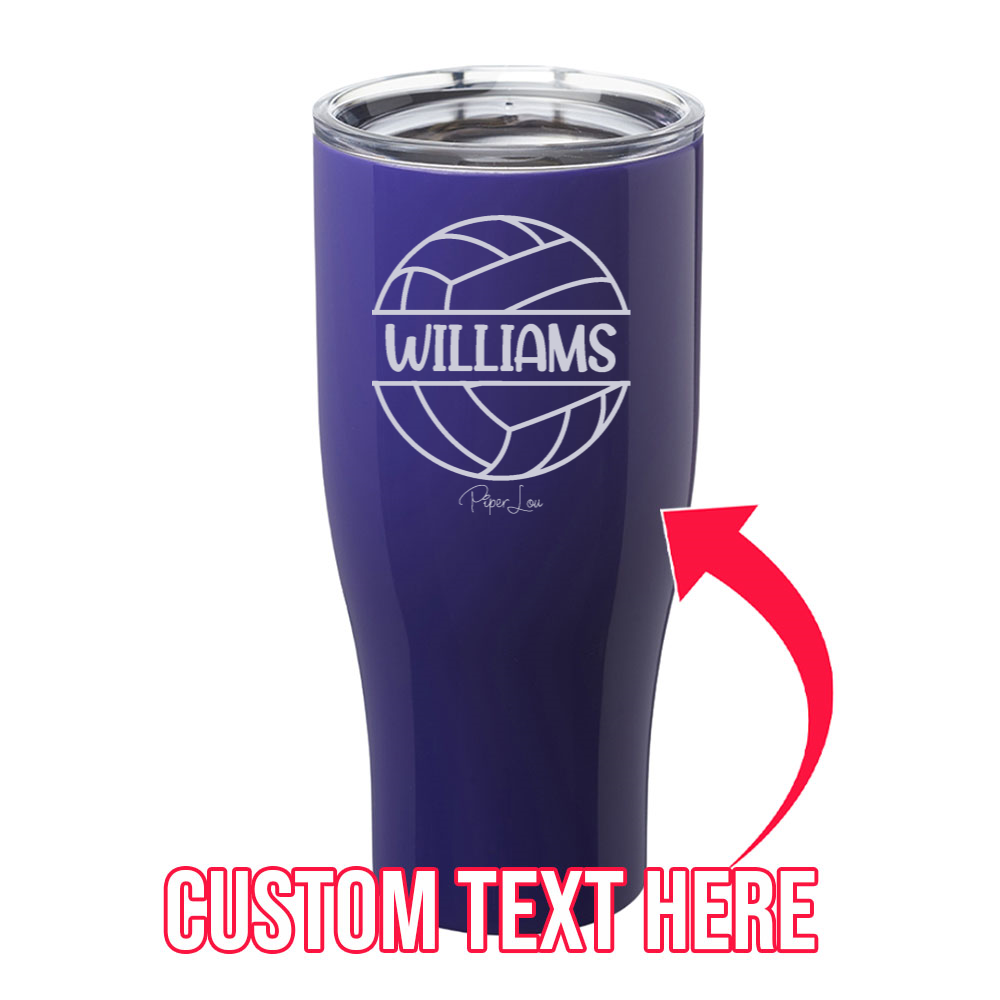 (CUSTOM) Name Volleyball Laser Etched Tumbler