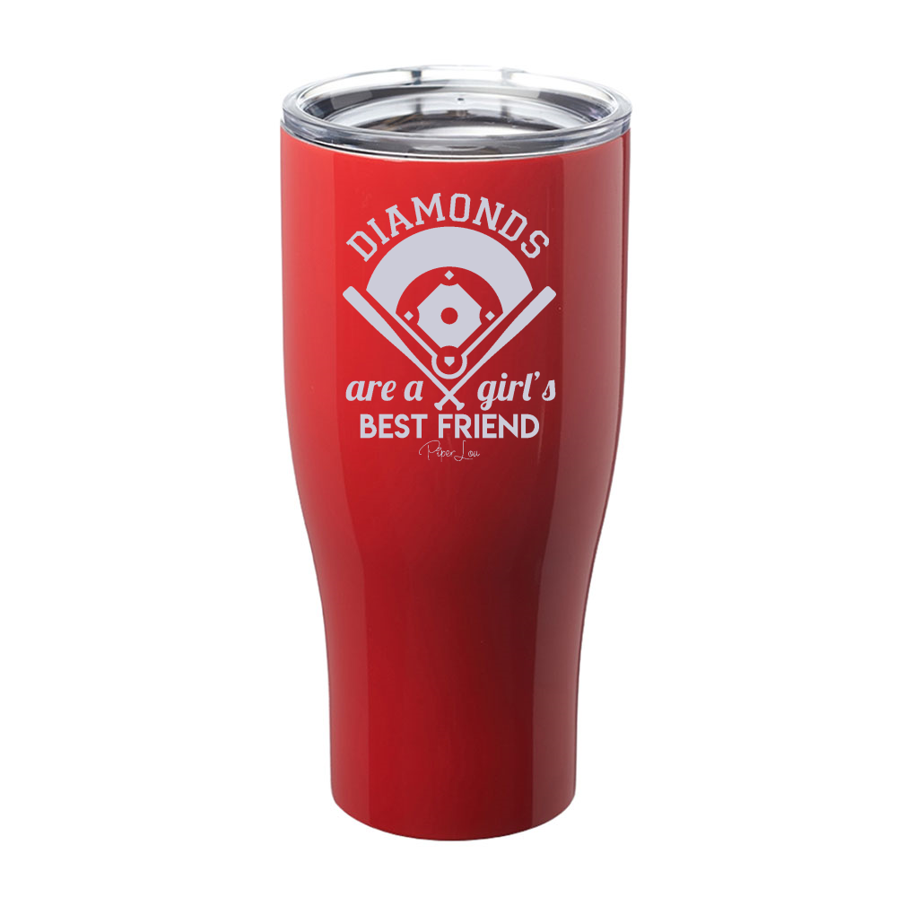 Diamonds Are A Girl's Best Friend Laser Etched Tumbler