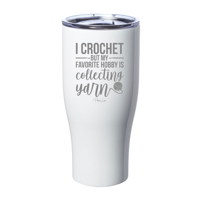 Collecting Yarn Laser Etched Tumbler