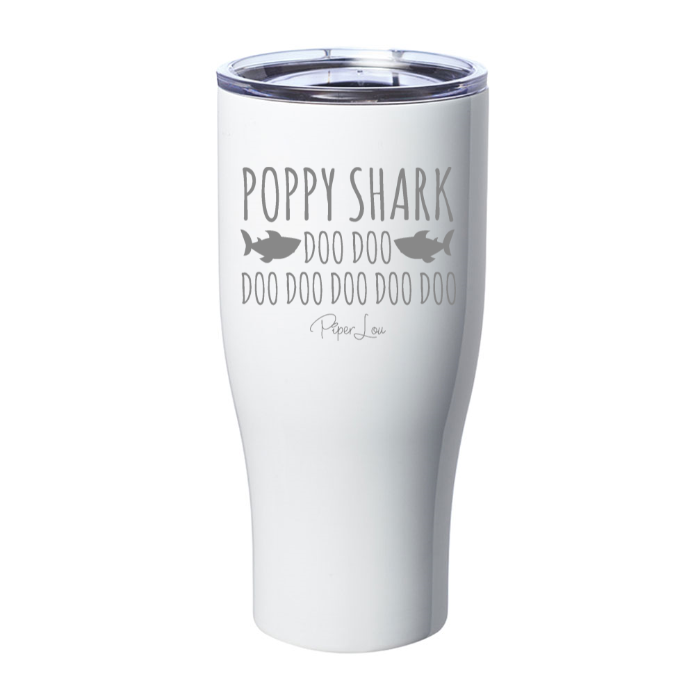 Poppy Shark Laser Etched Tumbler