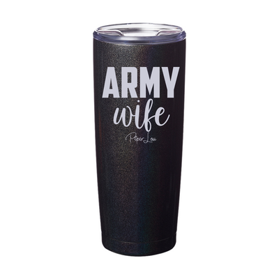 Army Wife Laser Etched Tumbler