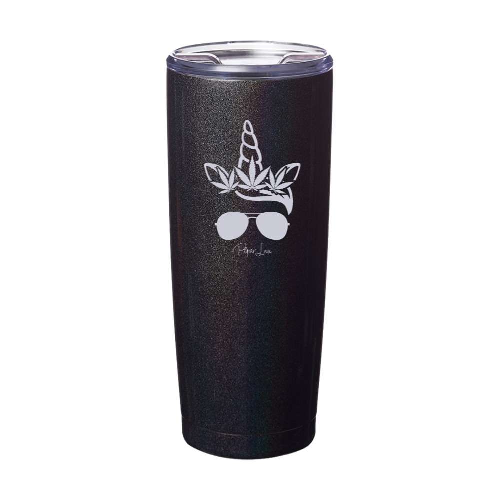 Unicorn Weed Crown Laser Etched Tumbler