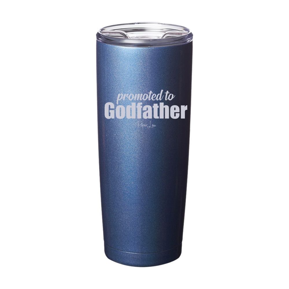 Promoted To Godfather Laser Etched Tumbler