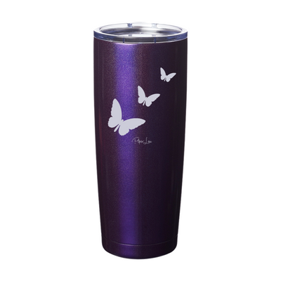 Butterfly Laser Etched Tumbler