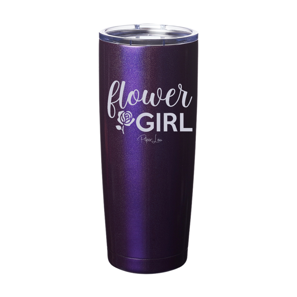 Flower Girl Laser Etched Tumbler