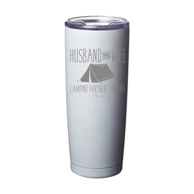Husband And Wife Camping Partners Laser Etched Tumbler