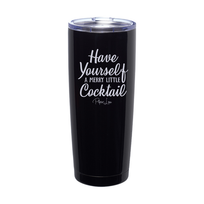 Merry Little Cocktail Laser Etched Tumbler