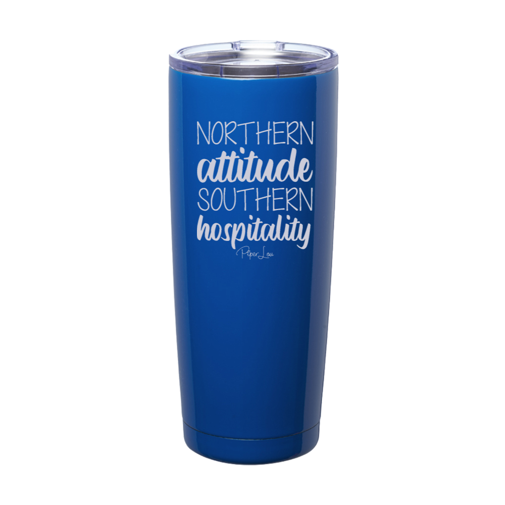 Northern Attitude Southern Hospitality Laser Etched Tumbler