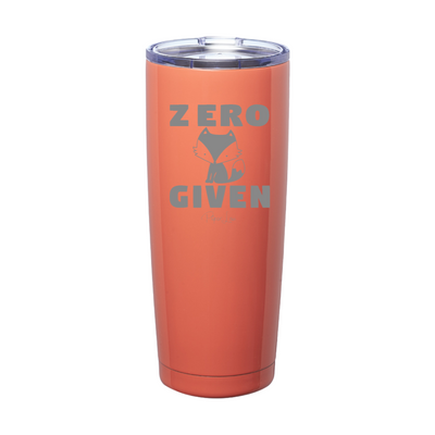 Zero Fox Given Laser Etched Tumbler