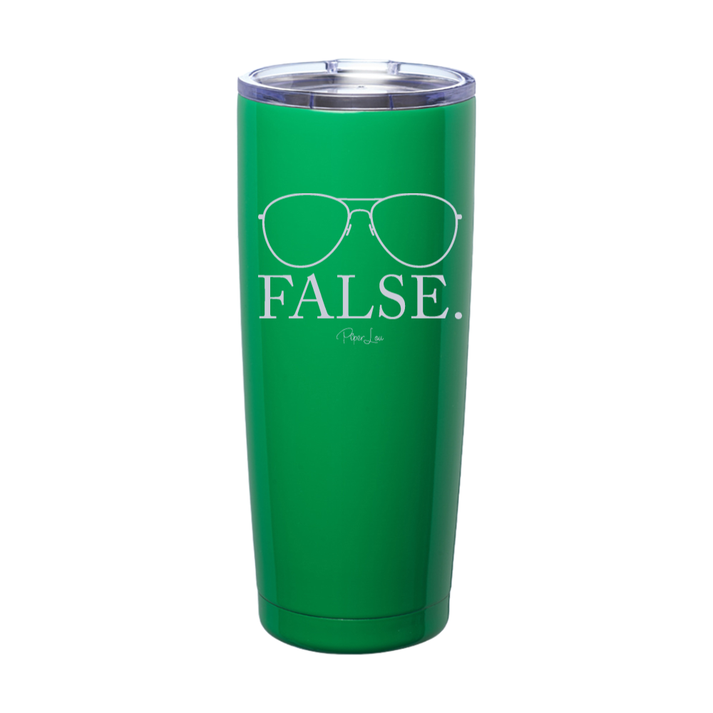 False Glasses Laser Etched Tumbler