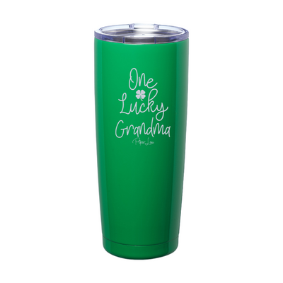 One Lucky Grandma Laser Etched Tumbler