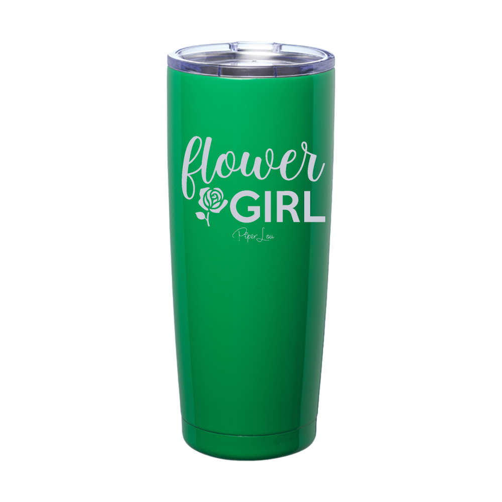 Flower Girl Laser Etched Tumbler