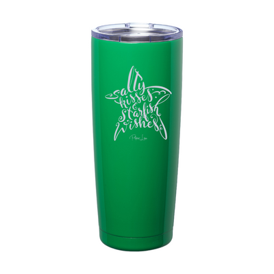 Salty Kisses & Starfish Wishes Laser Etched Tumbler