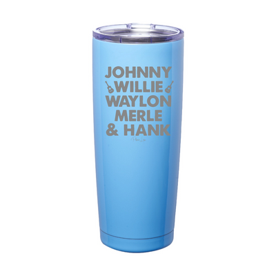 Country Music Icons Men Laser Etched Tumbler