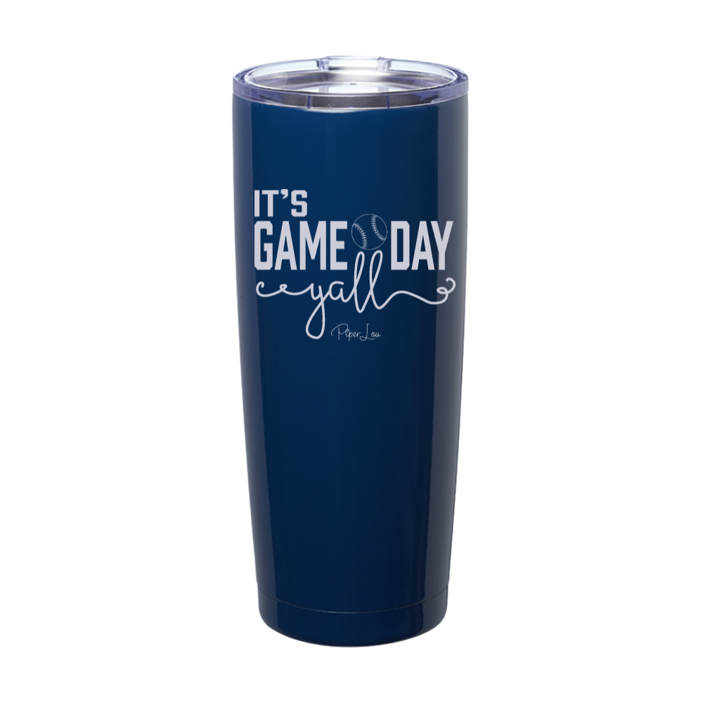 It's Gameday Y'all Baseball Laser Etched Tumbler