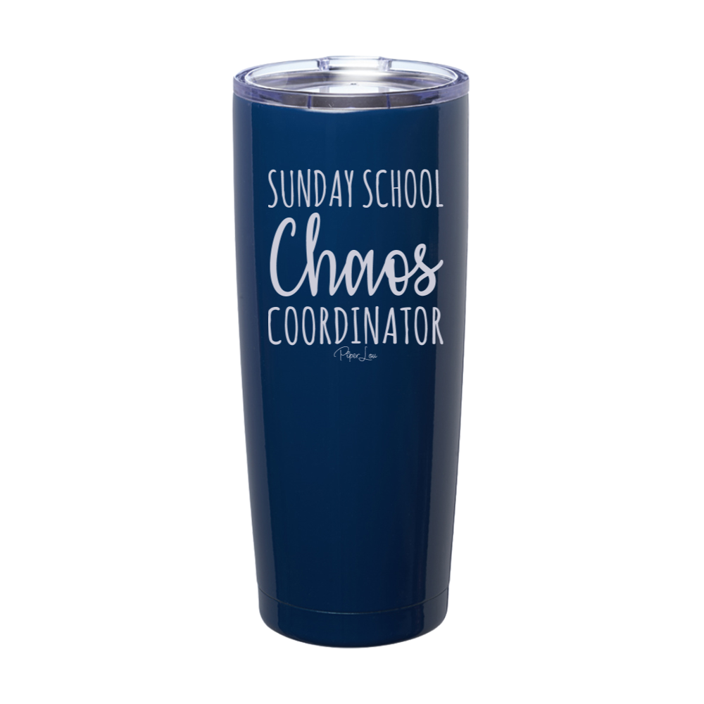 Sunday School Chaos Coordinator Laser Etched Tumbler