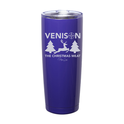 Venison The Christmas Meat Laser Etched Tumbler