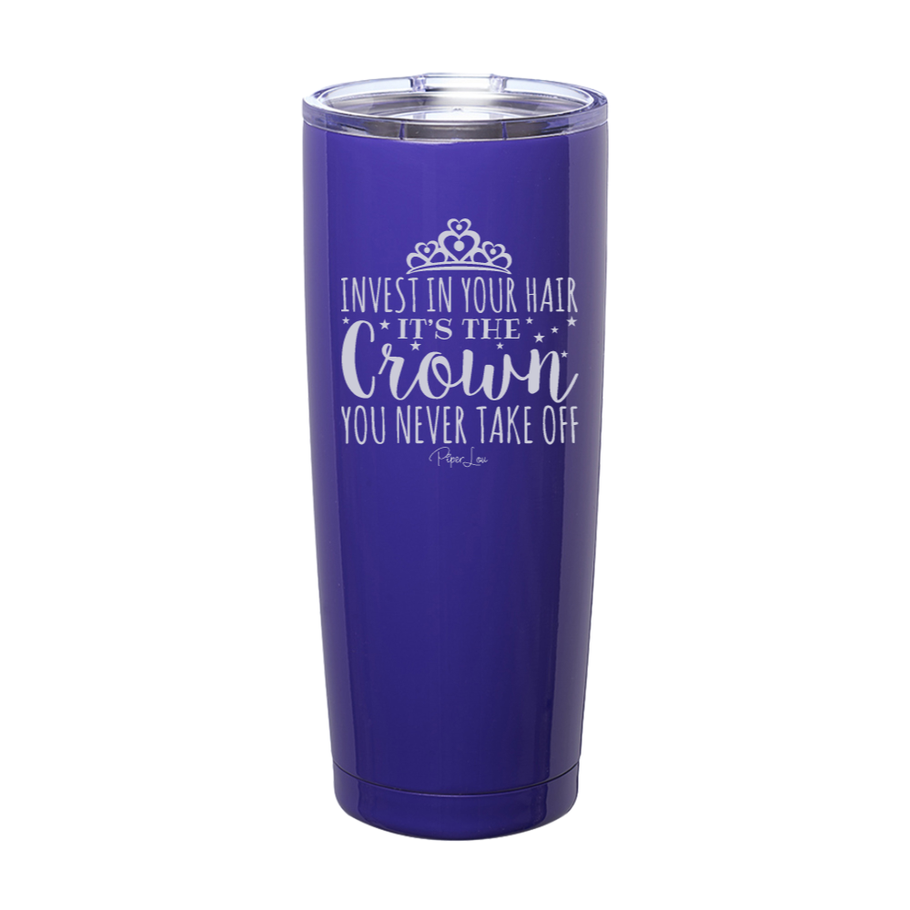 Invest In Your Hair Laser Etched Tumbler