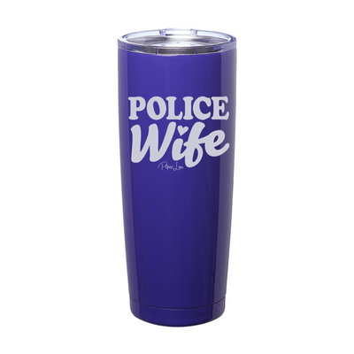 Police Wife Laser Etched Tumbler