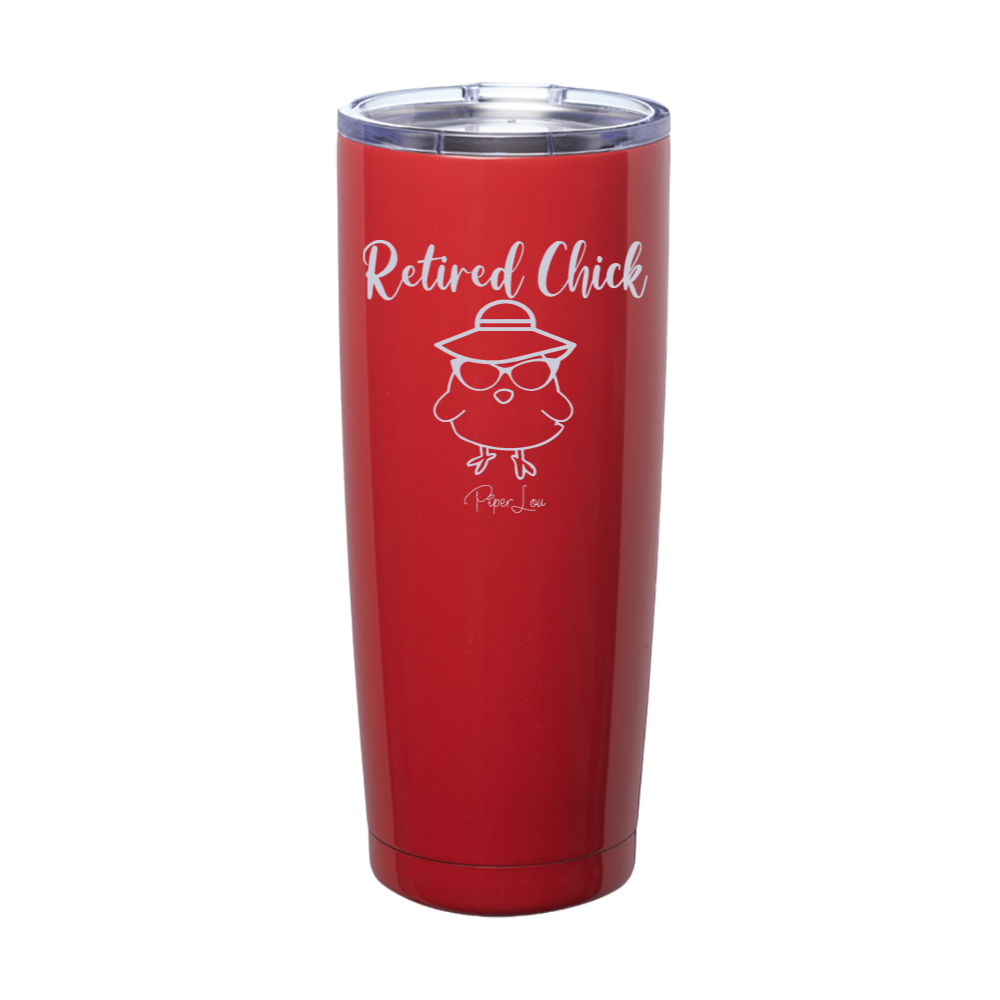 Retired Chick Laser Etched Tumbler