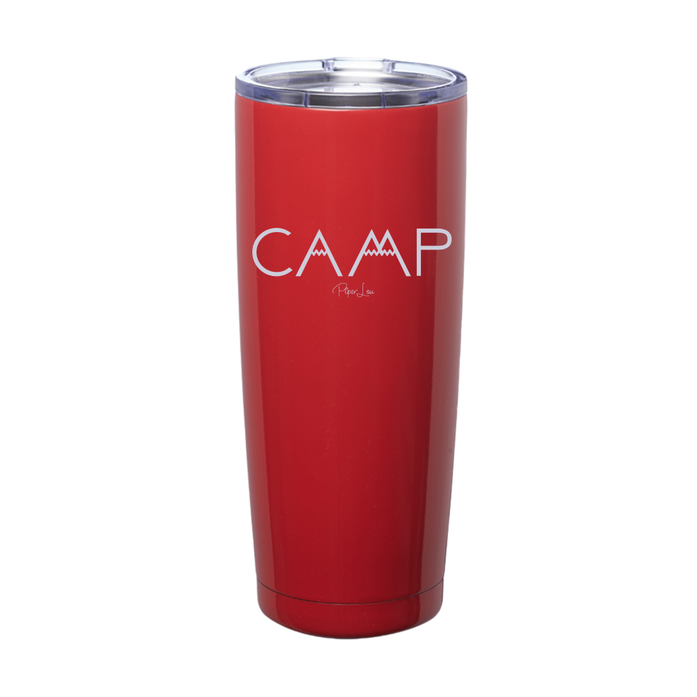 CAMP Mountains Laser Etched Tumbler