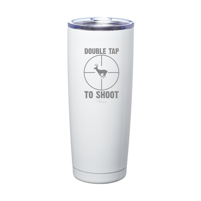 Double Tap Laser Etched Tumbler