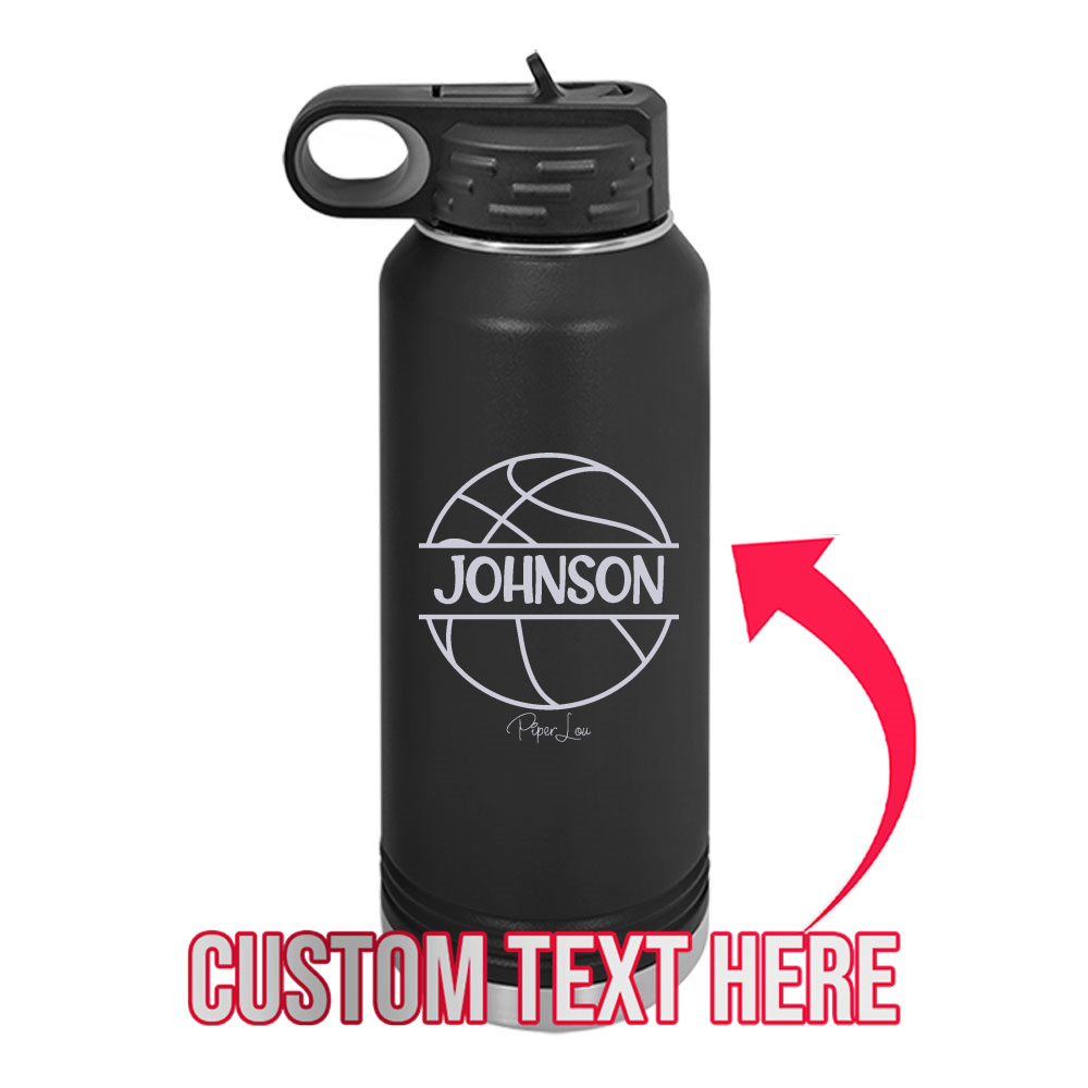 (CUSTOM) Name Basketball Water Bottle