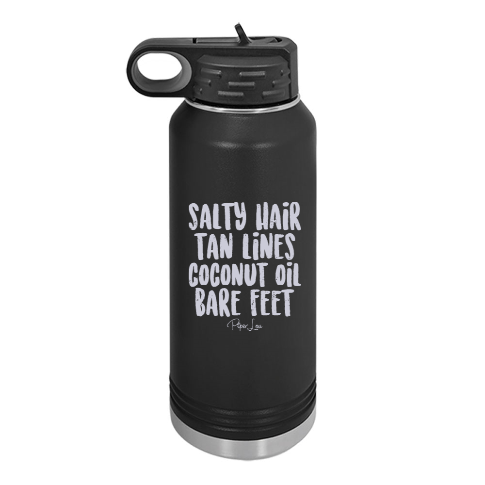 Salty Hair Tan Lines Water Bottle