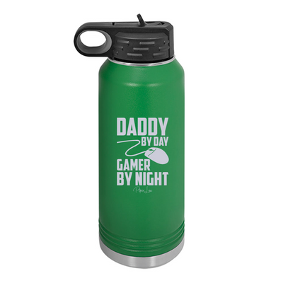 Daddy By Day Gamer By Night Water Bottle