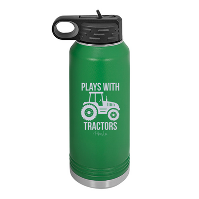 Plays With Tractors Water Bottle