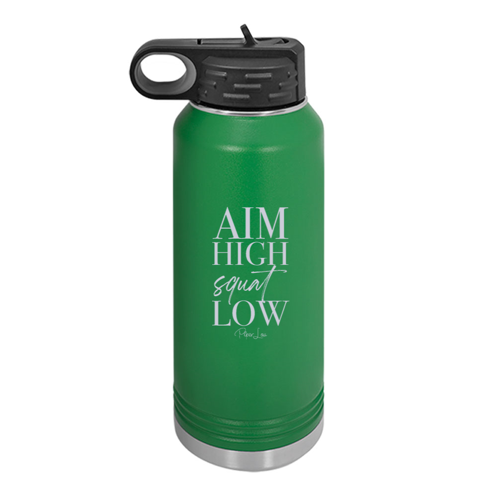 Aim High Squat Low Water Bottle