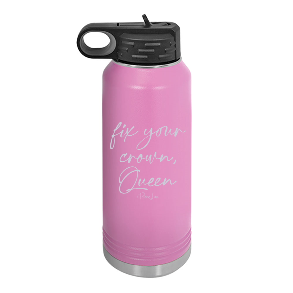 Fix Your Crown Queen Water Bottle
