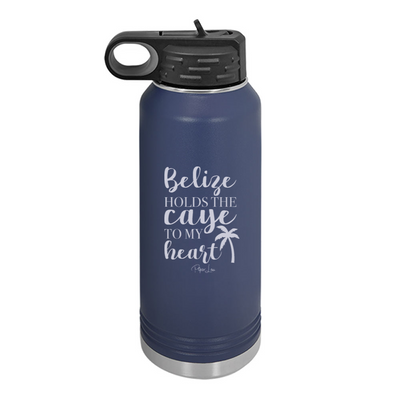 Belize Holds The Caye To My Heart Water Bottle