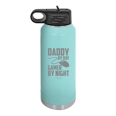 Daddy By Day Gamer By Night Water Bottle