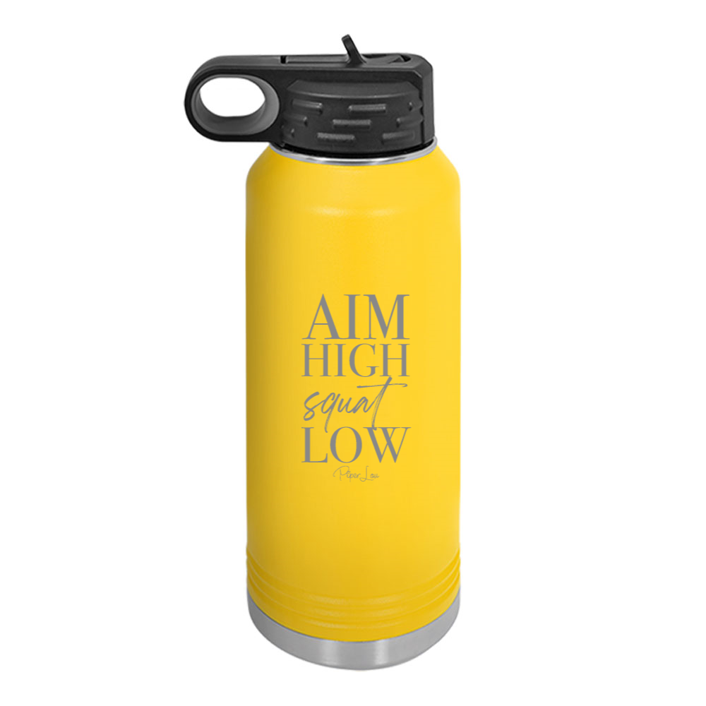 Aim High Squat Low Water Bottle