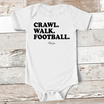 Crawl Walk Football Baby Onesie