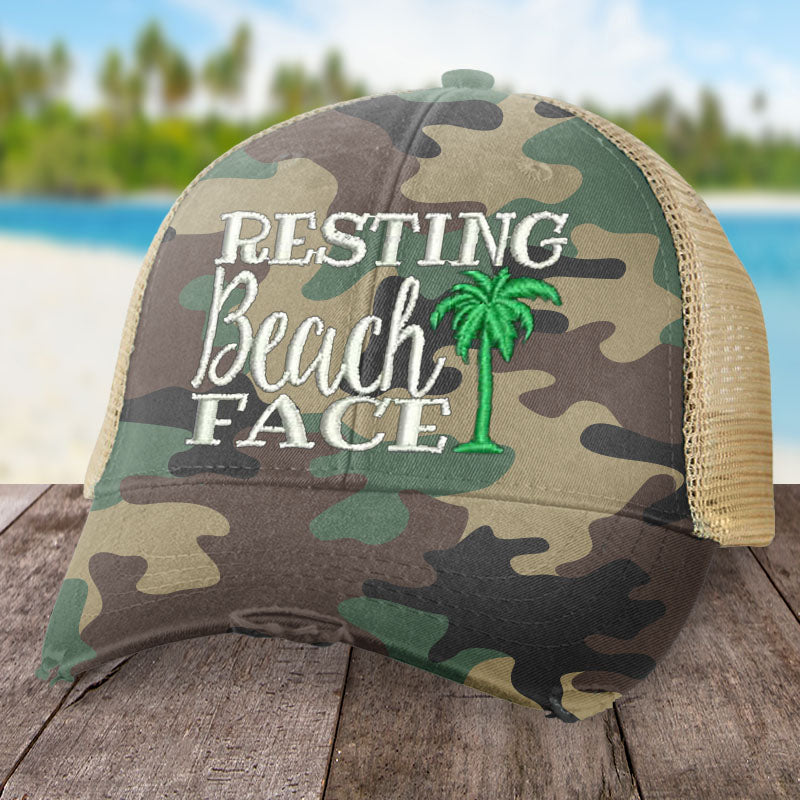 Resting Beach Face Hat