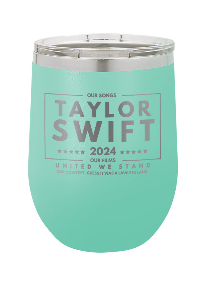 Taylor Swift Personalized Wine Tumbler With Straw, Custom Wine