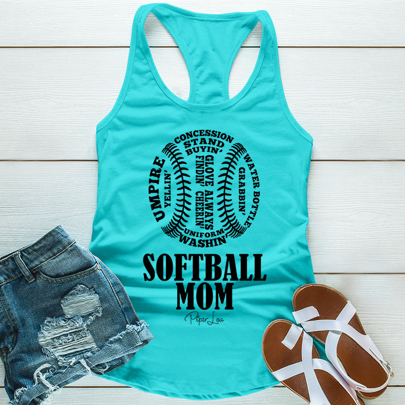 Softball Mom Word Cloud