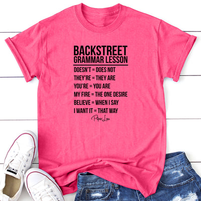 Backstreet Grammar Lesson