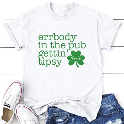 St. Patrick's Day Apparel | Errbody In The Club Getting Tipsy Shamrock