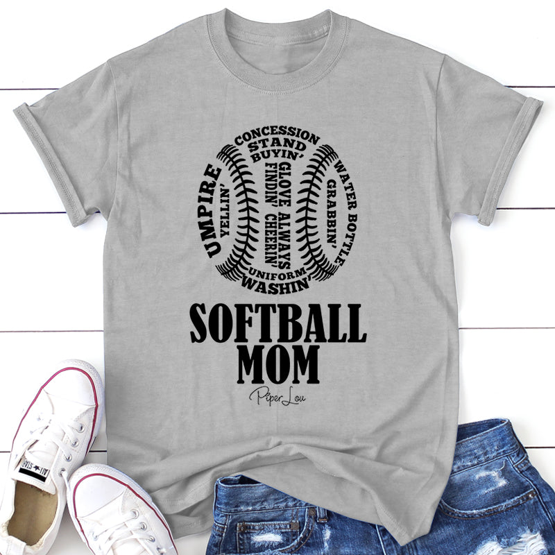 Softball Mom Word Cloud