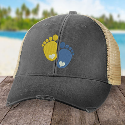 Down Syndrome Footprints Hat