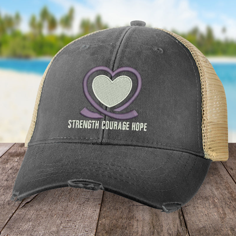 Alzheimer's Strength Courage Hope Hat