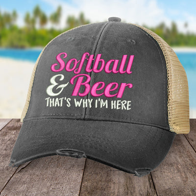 Softball And Beer Hat