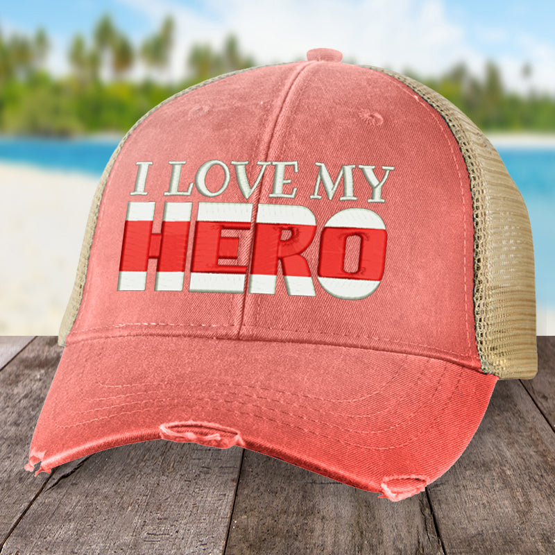 I Love My Hero Firefighting Hat