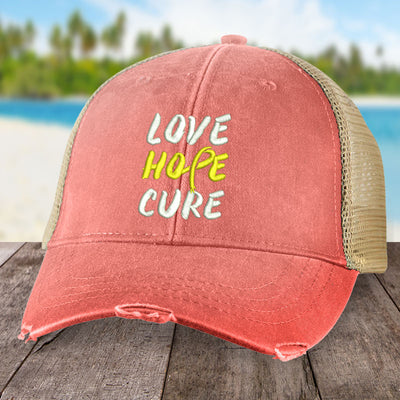 Childhood Cancer Love Hope Cure Hat