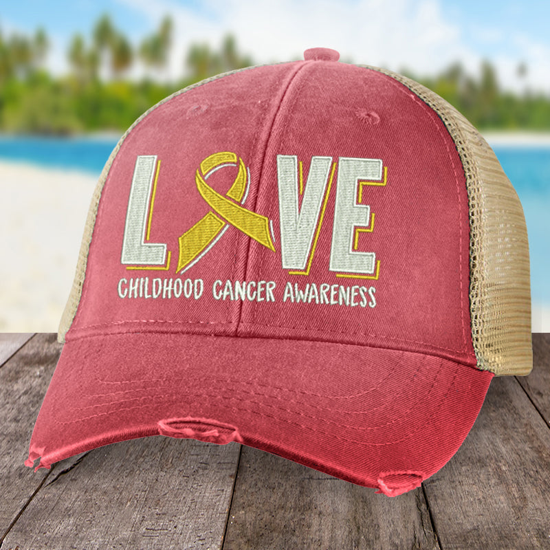 Childhood Cancer Love Ribbon Hat
