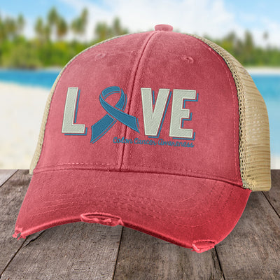 Colon Cancer Love Ribbon Hat
