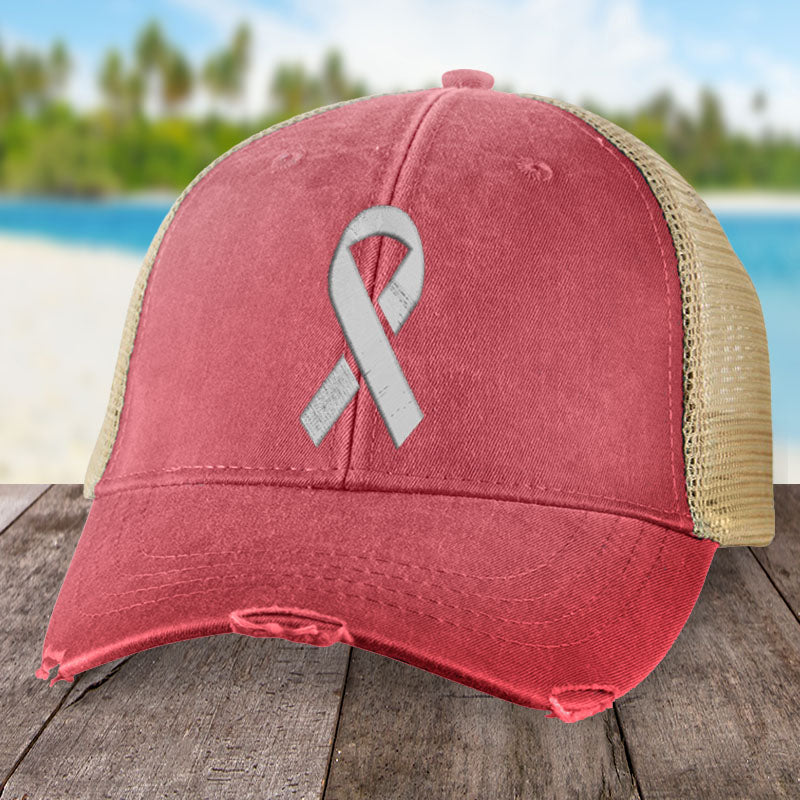 Lung Cancer Micro Ribbon Hat